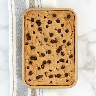 Compact Gold Aluminum Nonstick Eighth Sheet Pan