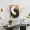 Gold and Black Intersecting Rings Mid-Century Modern Metal Wall Art - 3 of 4