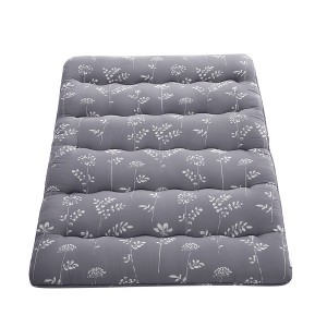 Floral Floor Mattress Japanese Style Floral Print Futon Mattress, Portable Floor Bed Mattress Roll Up Mattress for Camping RV Travel Guest Room - 1 of 4