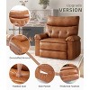 Jojoka Oversized Swivel Rocker Recliner Chair, Manual Reclining Sofa with Cup Holders & Side Pockets, Lazy Armchair for Adults - 4 of 4