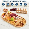 Charcuterie Board and Serving Set, Bamboo Cheese Board with Knife Set, Magnetic Charcuterie Board Gift Set for Serving Food Platter Cracker Snack - 4 of 4