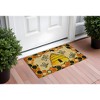 HomeRoots 18" X 30" Beige and Orange Coir Bees Outdoor Spring Door Mat - 2 of 4