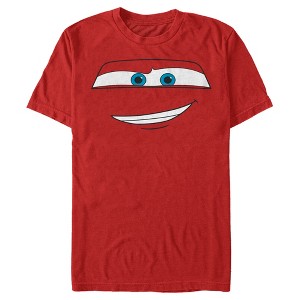 Men's Cars Lightning McQueen Big Face T-Shirt - 1 of 4