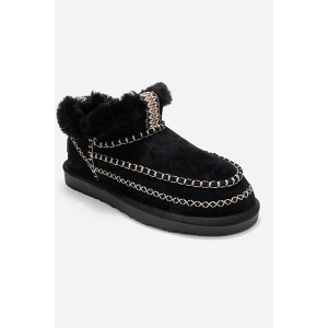 Darel - Black Suede Genuine Leather Ankle Boot (Women) | Forever & Always Shoes - 1 of 4