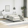 vidaXL Twin XL Bed Frame, Faux Leather Upholstered Platform Bed Frame, White, No Mattress - 3 of 4