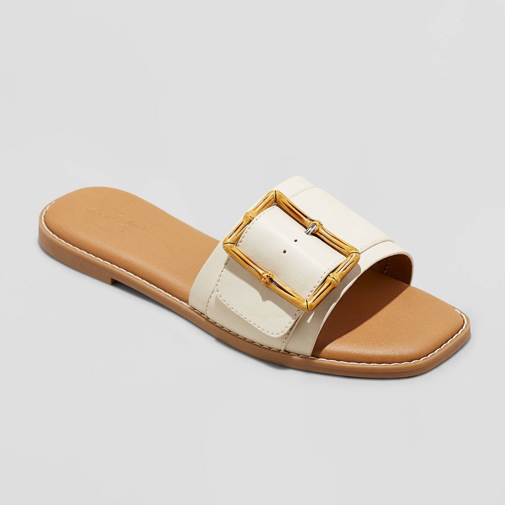 Women's Gene Slide Sandals - Universal Thread™ Off-White 9