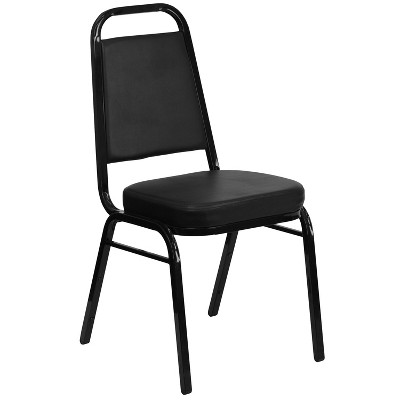 Vinyl Banquet Chair Black - Riverstone Furniture Collection