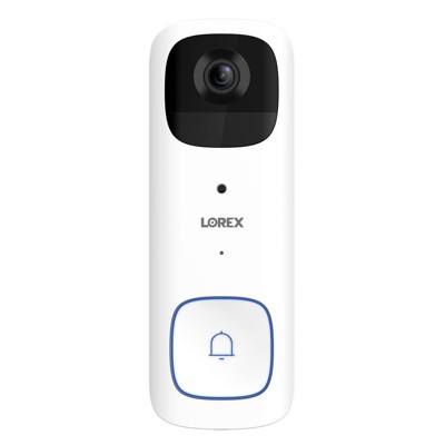 Lorex 2K Wi-Fi Video Doorbell (Battery-Operated, 32GB)