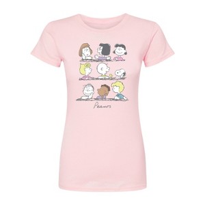 Women's - Peanuts - Snoopy And Friends Fitted Graphic T-Shirt - 1 of 2