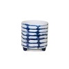 Blue White Tie Dye Footed Planter (Set of 2) 4.5 Inch for Indoor Display By Melrose - 4 of 4