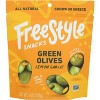 Freestyle Snacks Green Olives Lemon Garlic - Case of 6 - 4 oz - 2 of 2