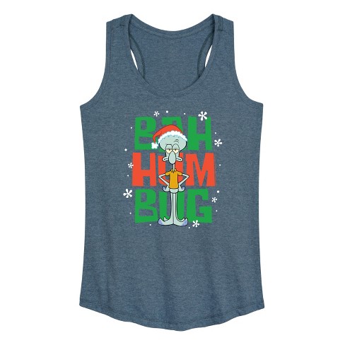 Women's - SpongeBob SquarePants - Squidward Bah Humbug Graphic Racerback Tank - image 1 of 4