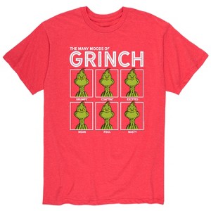Men's - Dr. Seuss - The Grinch Smiling Face Short Sleeve Graphic T-Shirt - 1 of 4