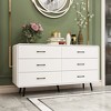 FUFU&GAGA White Rounded - corner Drawer Cabinets: Flexible Combinations, Ample Storage for Home - 2 of 4