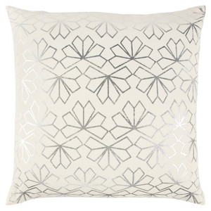 Throw Pillow Rizzy Home Ivory Silver