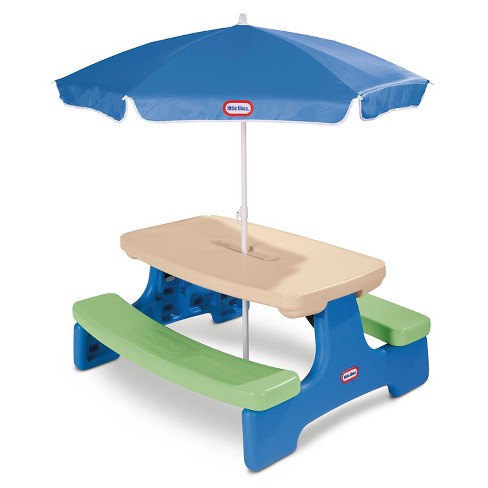 Little Tikes Easy Store Picnic Table With Umbrella