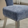Sapphtopaz Modern Dining Chairs Set of 2 Upholstered Chair with Curved Backrest Chairs for Kitchen, Dining Room, Living Room - 2 of 4