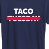 Women's - Instant Message - Taco Tuesday Crossed Out Short Sleeve Graphic T-Shirt - 2 of 4