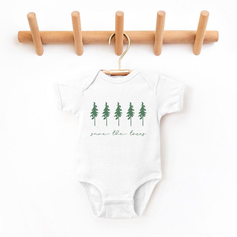 The Juniper Shop Save The Trees Baby Bodysuit, 1 of 3