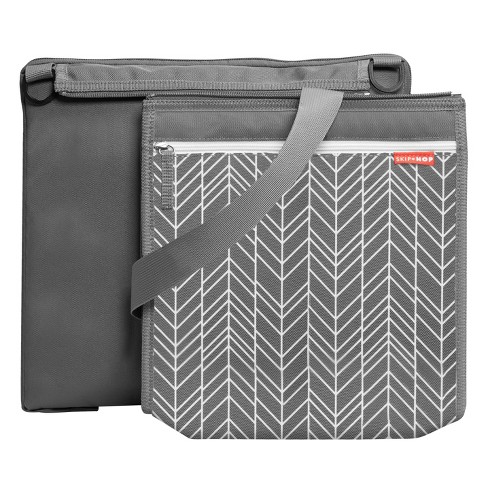 Skip Hop Central Park Outdoor Blanket & Cooler Bag - Gray Feather
