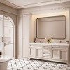Rectangular Framed Tempered Glass Wall-Mounted Bathroom Vanity Mirror - 2 of 4
