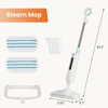JANSNO Lightweight Steam Mop with 2 Washable Pad for Hardwood, Tile, Laminate Floors and Carpet - 3 of 4