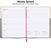 Global Printed Products 14 Month Planner 8" x 10" CY 2025 (Pink) - 3 of 4