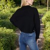 Anna-Kaci Women's Cropped Button-Up Jacket with Chest Pockets and Collared Neckline - 4 of 4