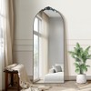 PexFix Wood Frame Arched Floor Mirror, Bedroom Living Room Wall Mirror - 4 of 4