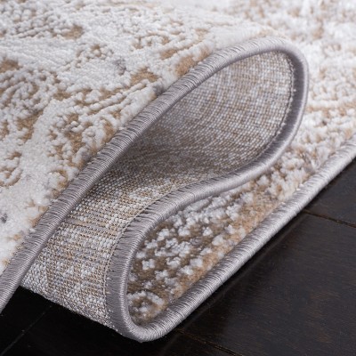 Amelia Abstract Beige & Gray 8' x 10' Synthetic Area Rug