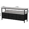 55 Inch TV Stand for Living Room, TV Stand with 3 Fabric Drawers, Entertainment Center with Storage, TV Console Table with Shelf for Bedroom - 2 of 4