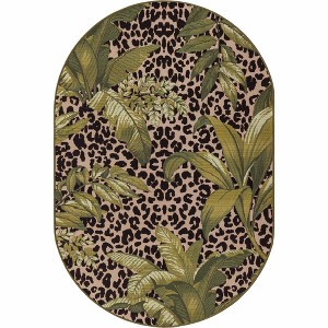 Unique Loom    Outdoor Botanical Andromeda Area Rug - 1 of 4