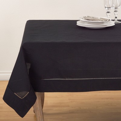 Saro Lifestyle Tablecloth With Hemstitch Border Design, 60