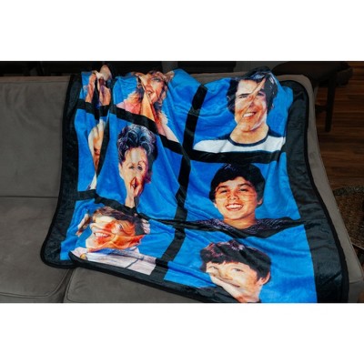 The Brady Bunch Blue Fleece Throw Blanket 45 x 60 Inches