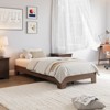 Platform Wood Bed Frame with Wooden Slat and Metal Slat Support,10.24"Underbed Space for Storage,without Headboard,No Box Spring Needed,Easy Assembly - 4 of 4