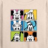 Women's - Disney - Mickey Minnie Goofy Pluto Donald and Daisy Lightweight French Terry Wide Neck Long Sleeve Shirt - 2 of 4