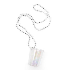 Shot Glass Necklace Iridescent - Bullseye's Playground™ - 1 of 3