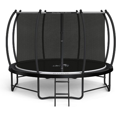BCAN Recreational Trampoline with Enclosure for Kids Adults, ASTM Approved, Outdoor Trampolines with Ladder for Kids