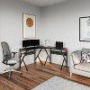 Lavish Home L-Shaped Computer Desk - Modern Industrial Style for Home Office, Bedroom, or Craft Table - 4 of 4