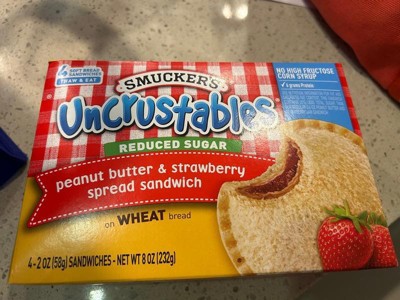 Smucker's Uncrustables Frozen Whole Wheat Peanut Butter & Strawberry ...