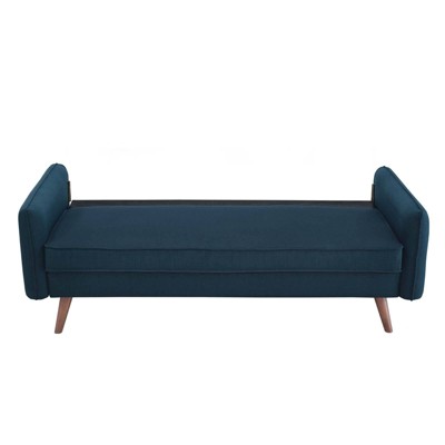 Azure Embrace 72'' Fabric Sofa with Splayed Wood Legs