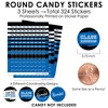 Big Dot of Happiness Reunited Blue - Royal Blue School Class Reunion Party Small Round Candy Stickers - Party Favor Labels - 324 Count - 3 of 4