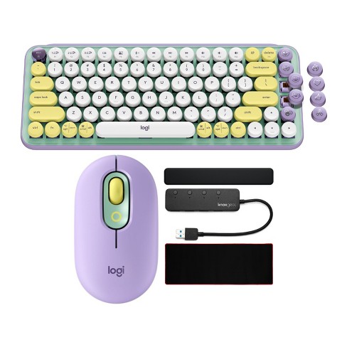 Logitech Pop Keys Wireless Mechanical Keyboard With Emoji Keys Bundle :  Target