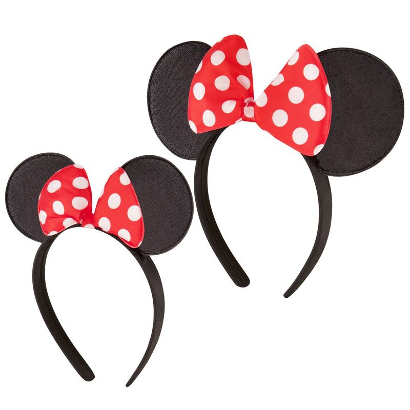 Disney Minnie Mouse Mommy and Me Ears Headbands, Matching for Adult and Little Girl, 1 of 4