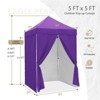 EAGLE PEAK 5x5 FT Pop up Canopy Instant Portable Tent with 4-Side Wall Panels - 3 of 4