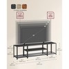 TV Stand for TVs, Entertainment Center, Industrial TV Console Table Turquoise - 3 of 4