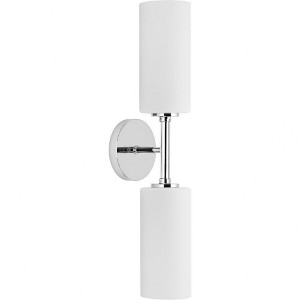 Progress Lighting Cofield 2-Light Wall Bracket, Polished Chrome, Glass Shade - 1 of 1