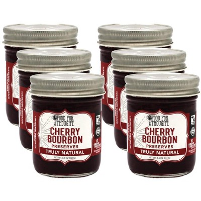 Food For Thought Cherry Bourbon Preserves - Case of 6/8.5 oz