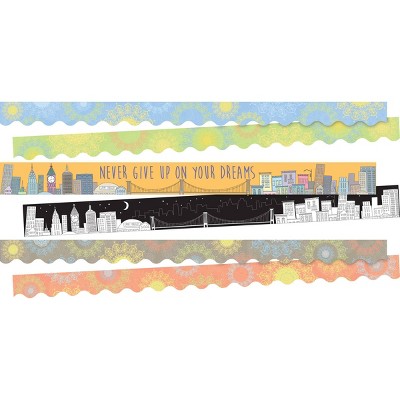 3pk City Views Double-Sided Classroom Borders - Barker Creek