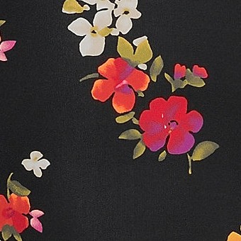 black meadow floral